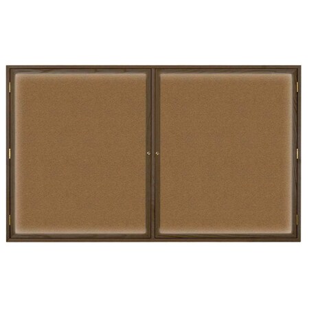 United Visual Products Board, 18x24, Walnut/Marble UV100EZ-MARBLE-WALNUT
